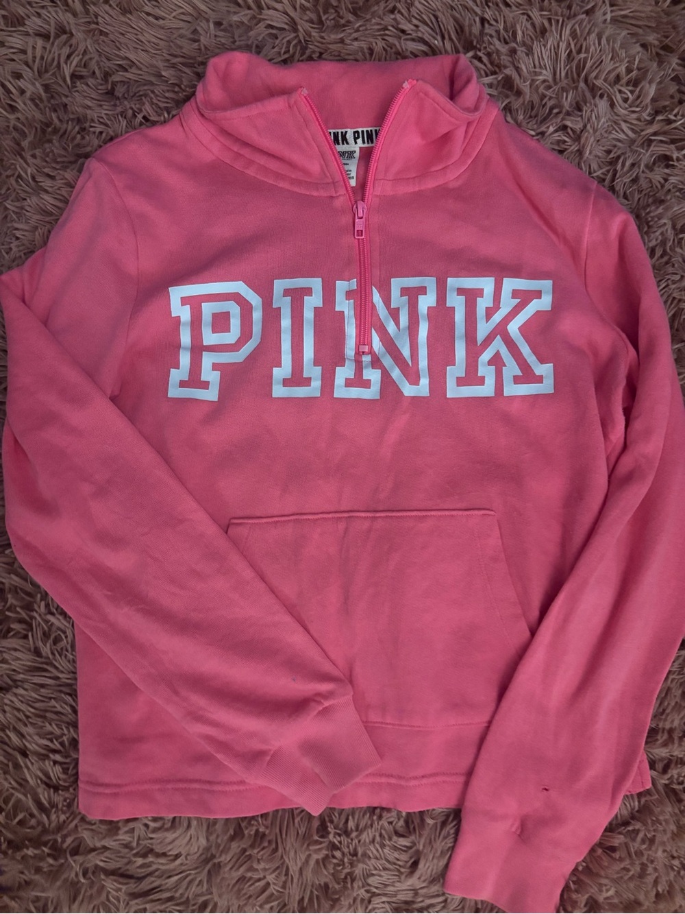 PINK Victoria's Secret Hot Pink Tag Close-Up